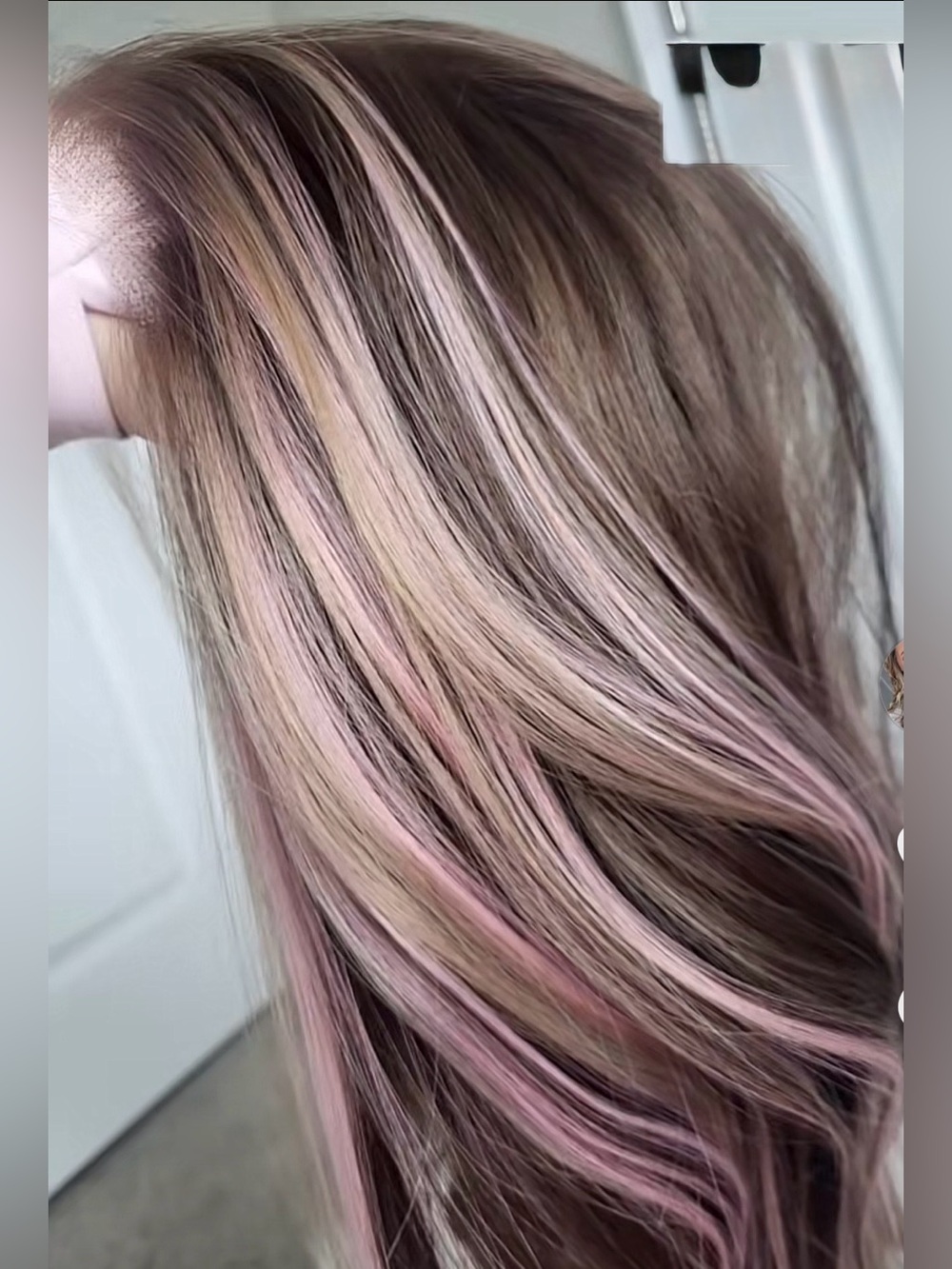 Sassy Misfits April Neopolitan Women’s Multi-Tone Hair Color Wig - Picture 3 of 14